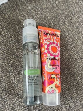 Paul Mitchell  Smooth Super Skinny Serum and Amika  Soulfood Mask